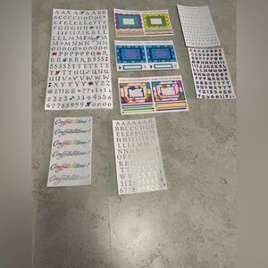 Mrs. Grossman’s vintage letter stickers bundle